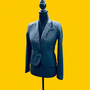 Calvin Klein Pinstripe Navy Blue Blazer 2P